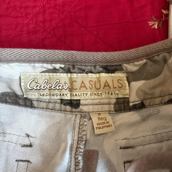 vintage camouflage camo cargo pants with tie waist - Picture 5 of 7